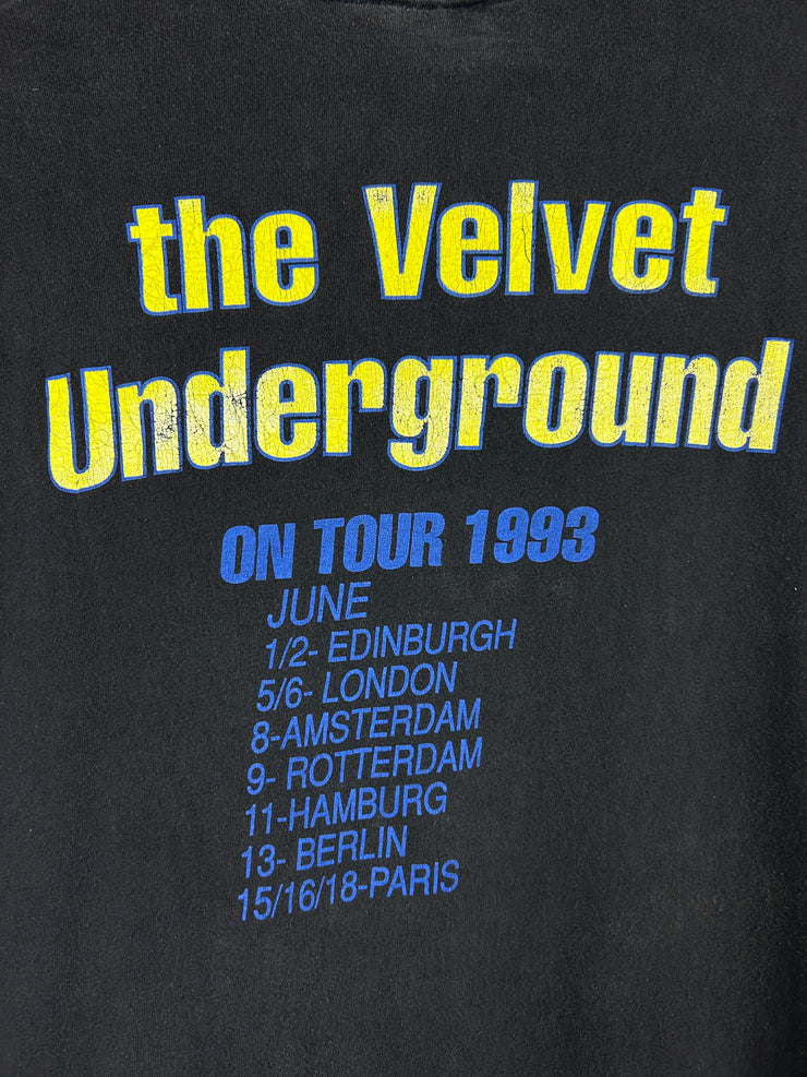 Vintage 90s The Velvet Underground Peel Slowly And See Euro Tour Black Tee