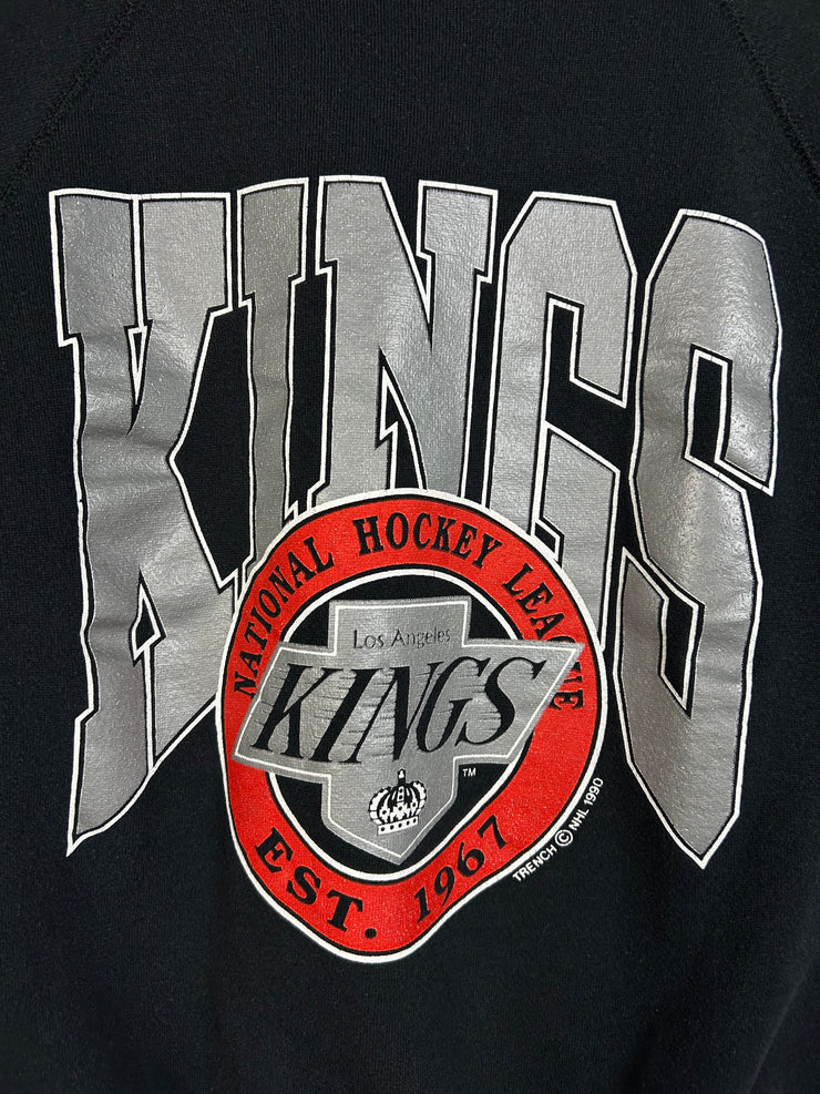 Vintage 90s NHL Los Angeles Kings Black Crewneck