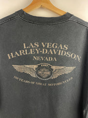 Vintage Harley Davidson Las Vegas Faded Black Tee