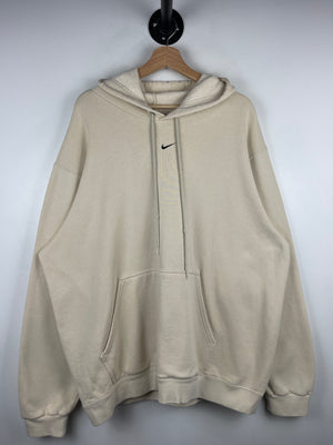 Vintage Nike Middle Swoosh Cream Hoodie