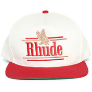 Rhude Rossa Logo Structured Snapback Hat