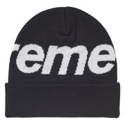 Supreme Big Logo Black Beanie