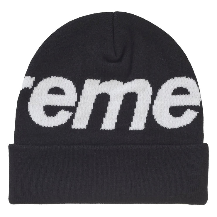 Supreme Big Logo Black Beanie