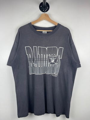 Vintage 90s NFL Starter Los Angeles Raiders Faded Black Tee