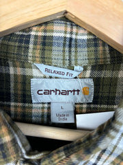 Vintage Y2K Carhartt Green Flannel