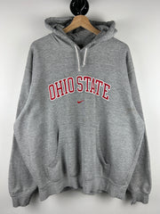 Vintage Nike Ohio State Embroidered Grey Hoodie