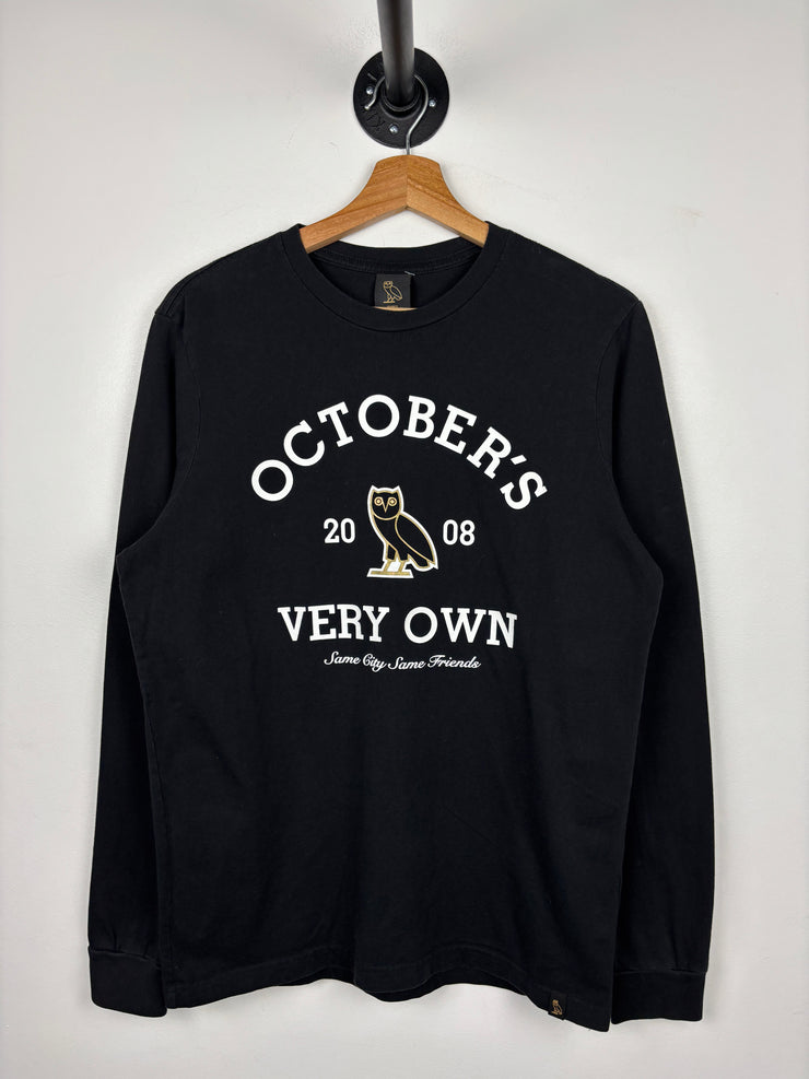 OVO Collegiate Logo Black Long Sleeve