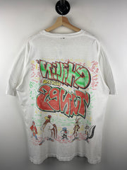 Vintage 90s Looney Tunes Chillin With The Tunes White Tee
