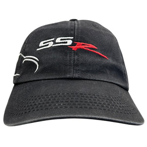 Vintage 2006 Chevrolet SSR Black Leather Strapback Hat