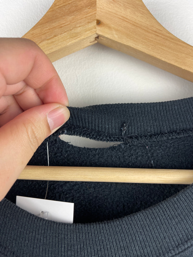 Vintage 90s NFL Chicago Bears Embroidered Black Crewneck