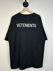 Vetements Earth Day Festival Black Tee