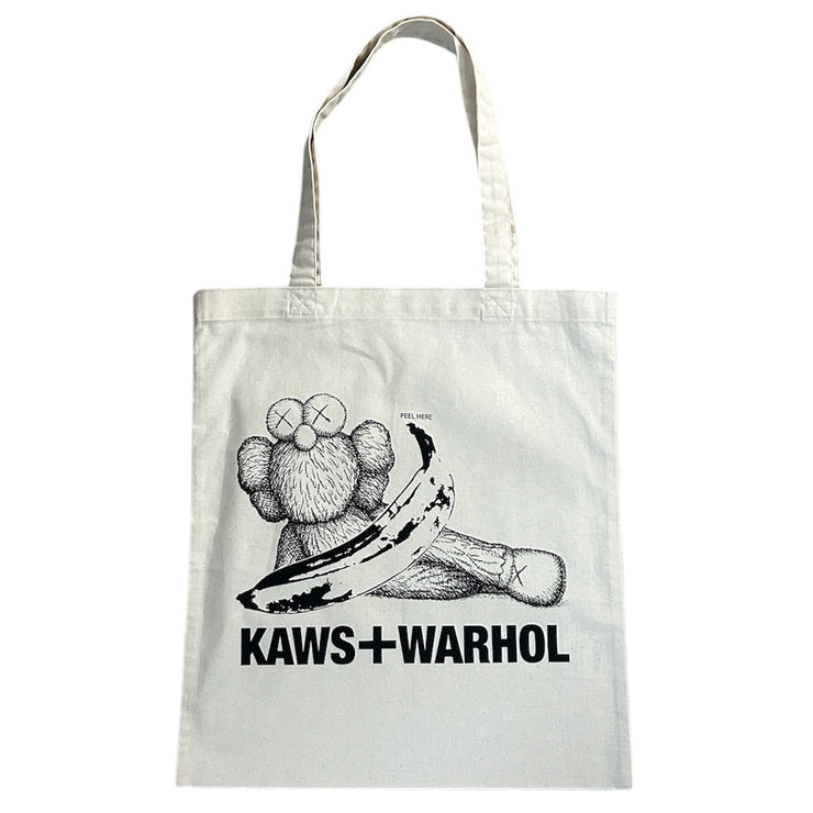 Kaws x Warhol Companion Cream Tote Bag