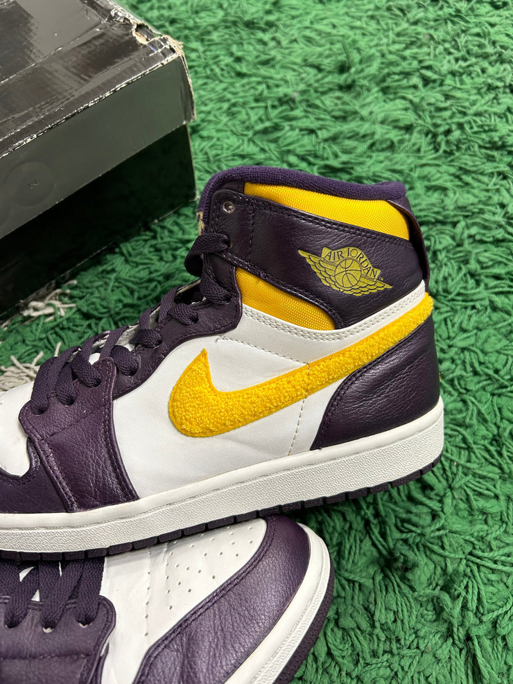 Jordan 1 Strap 2009 Grand Purple Varsity Maize