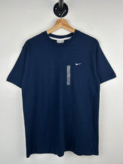 Vintage Nike Mini Swoosh Navy Tee