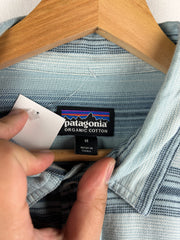 Vintage Patagonia Striped Blue Button Up Long Sleeve Shirt