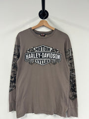 Vintage Harley Davidson South Carolina Brown Long Sleeve