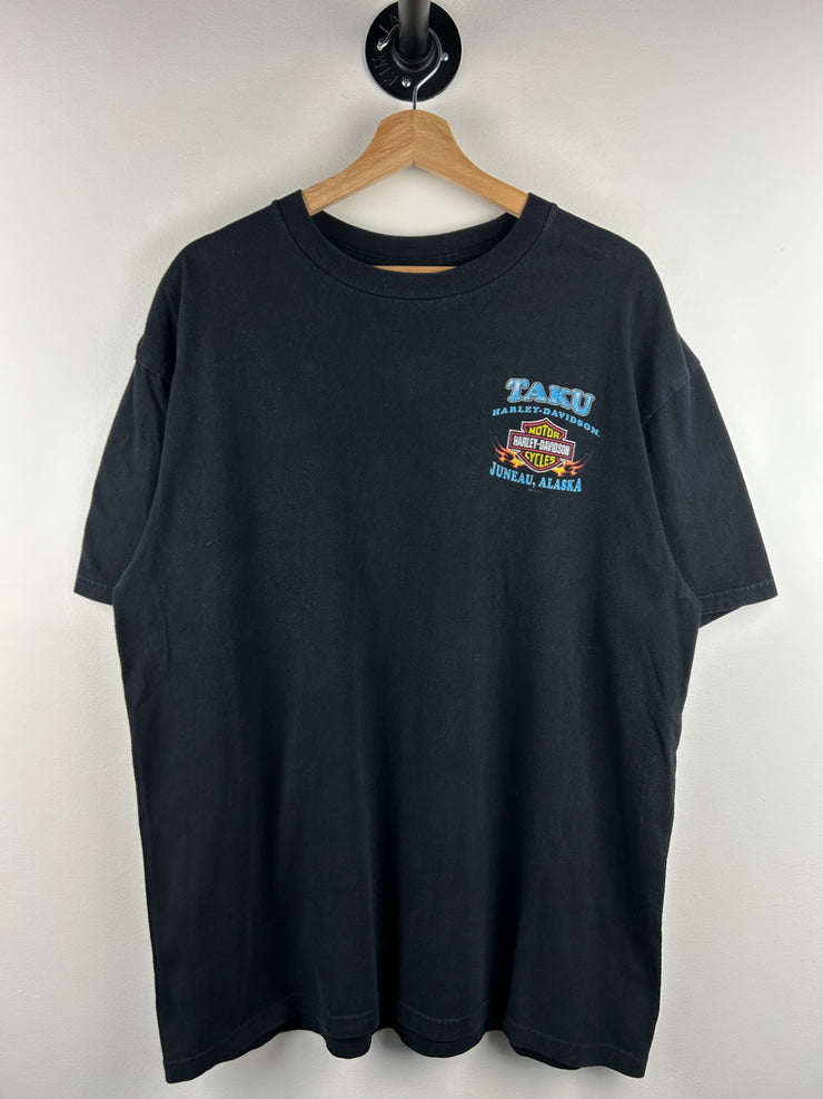 Vintage Harley Davidson Alaska Black Tee
