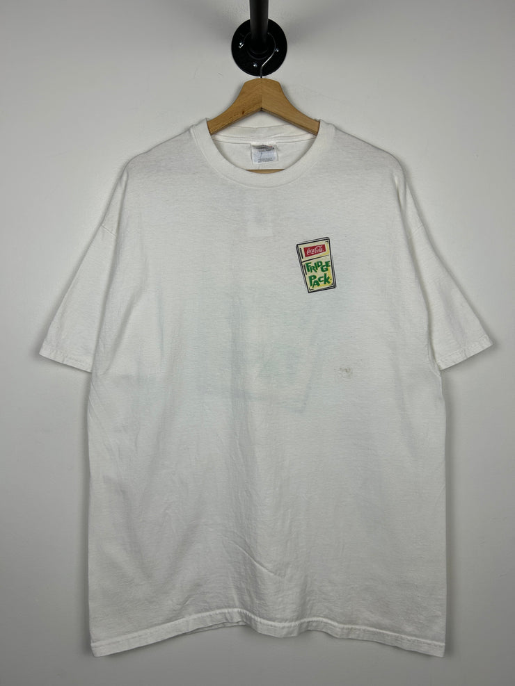Vintage 90s Coca Cola Fridge Pack White Tee