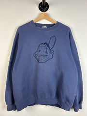 Vintage 90's Cleveland Indians Navy Crewneck