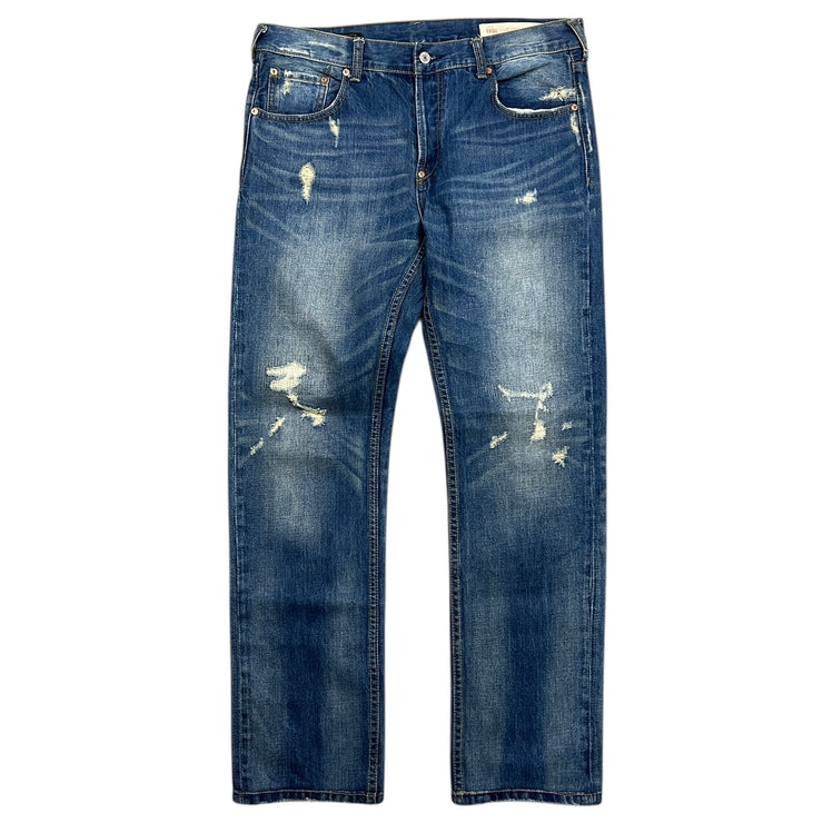 Evisu No.3 Daicock Logos Blue Denim Jeans