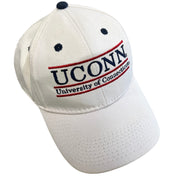 Vintage 90s The Game University Of UCONN White Snapback Hat