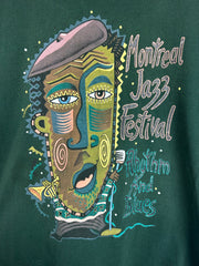 Vintage 90's Montreal Jazz Festival Green Tee