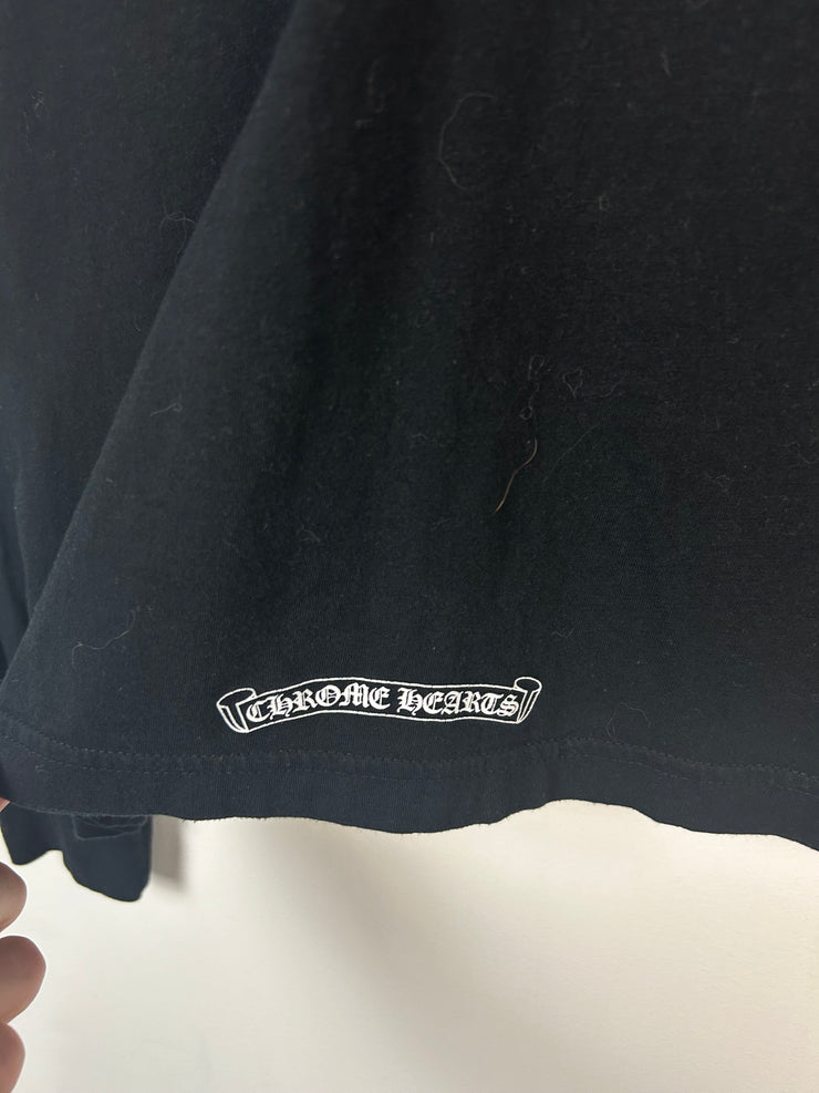 Chrome Hearts Neck Logo Cross Black Long Sleeve