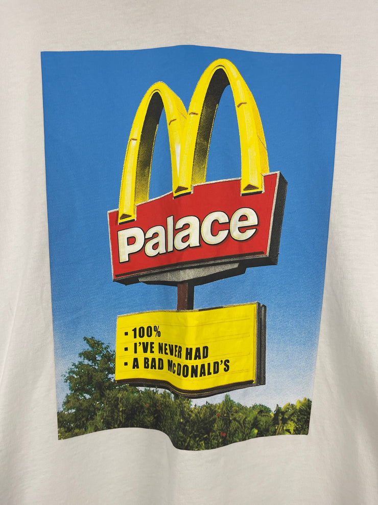 Palace X McDonalds Sign White Tee