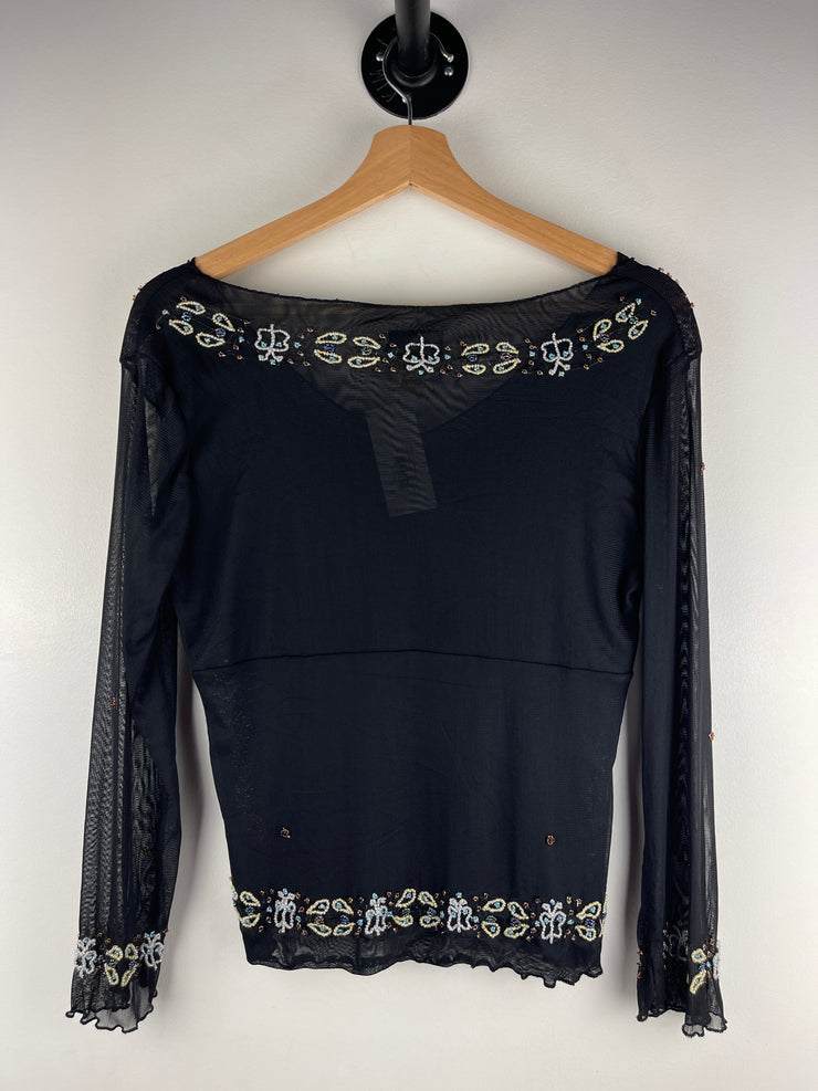 Vintage Buffalo Beaded Women&