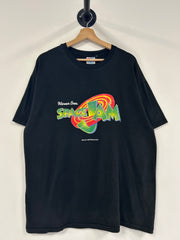 Vintage 1996 Space Jam Movie Promo Black Tee