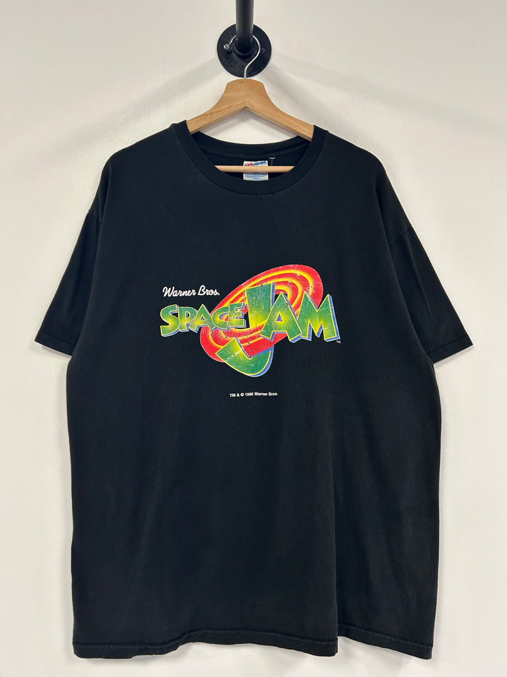 Vintage 1996 Space Jam Movie Promo Black Tee