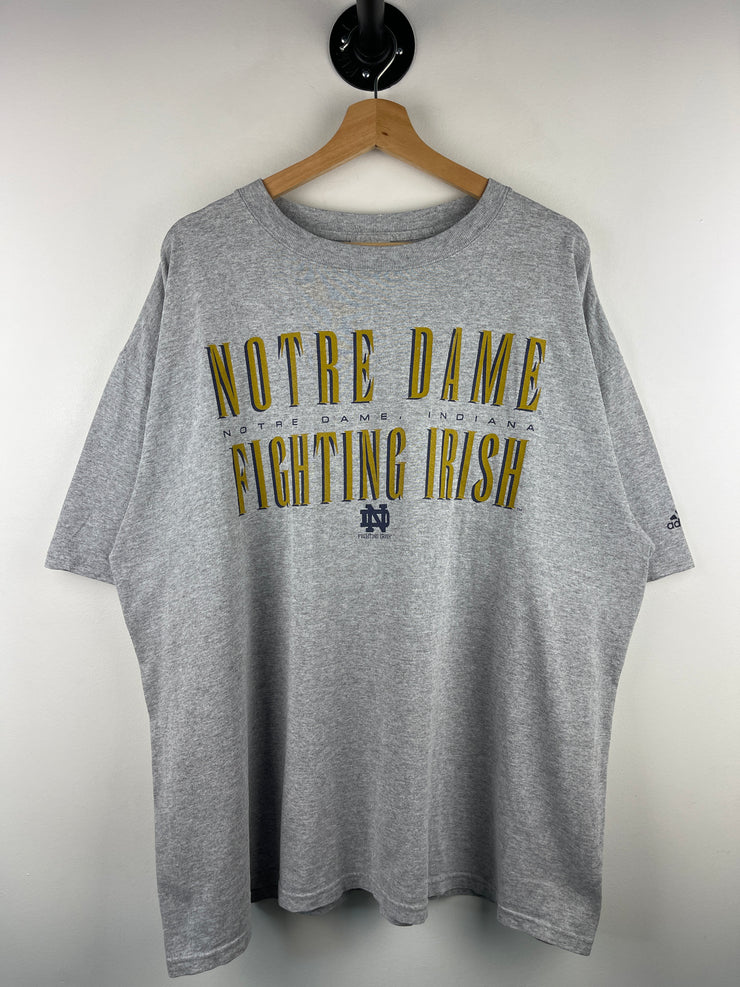 Vintage Adidas Notre Dame Fighting Irish Grey Tee