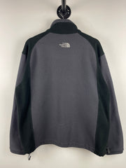 Vintage The North Face Grey & Black Zip Up Fleece Sweater