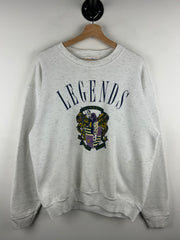 Vintage 90s Legends Golf Wear Heather Grey Crewneck