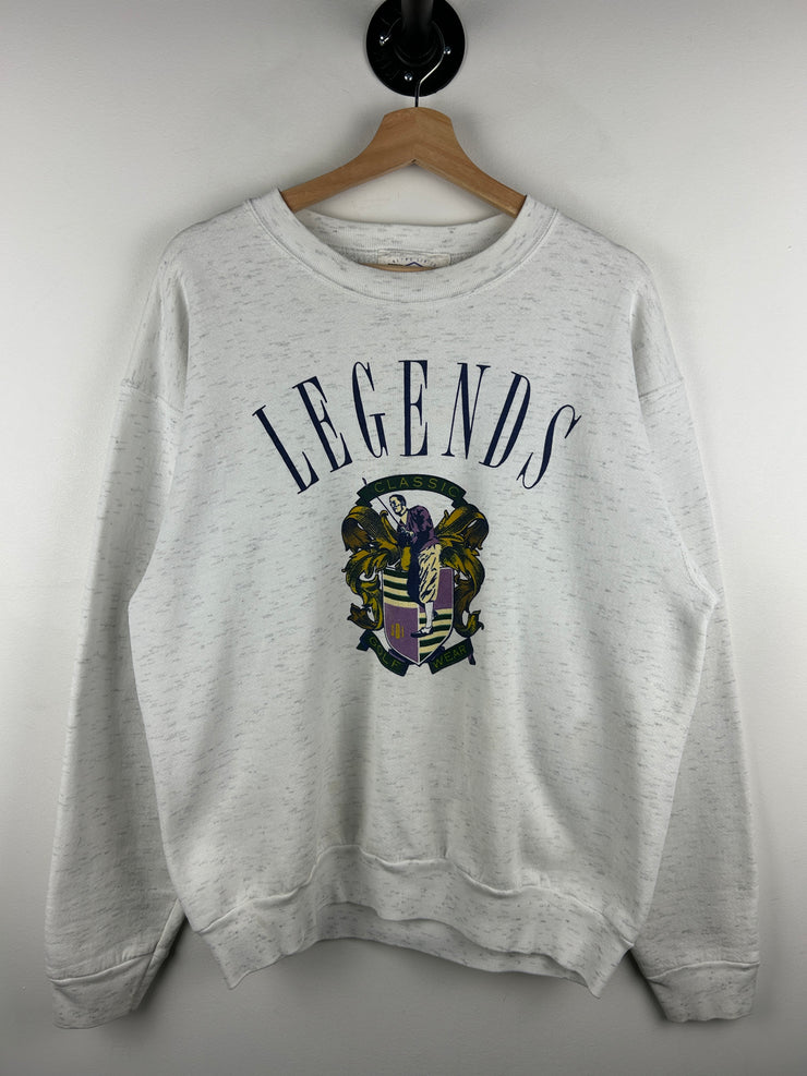 Vintage 90s Legends Golf Wear Heather Grey Crewneck