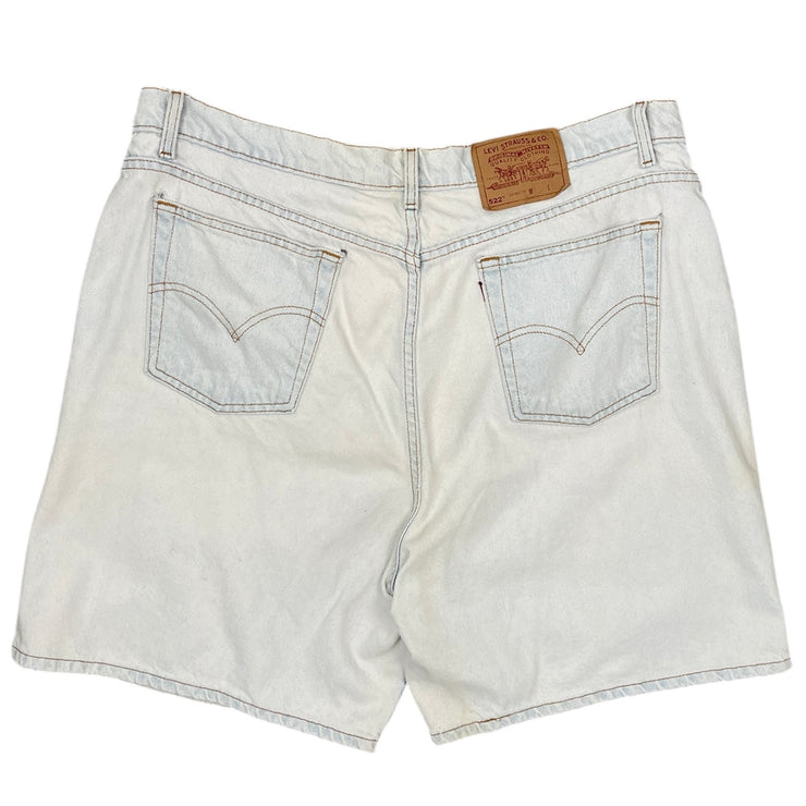 Vintage 90s Levis 522 Light Wash Blue Denim Shorts