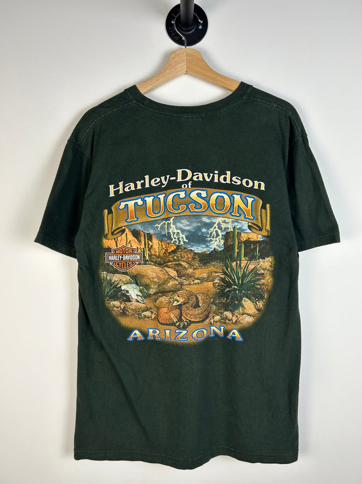 Vintage Harley Davidson Clover Green Tee