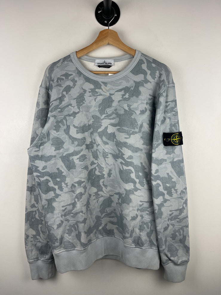 Stone Island Loom Camo Crewneck