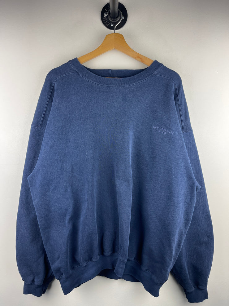 Vintage 90s Levis Strauss & Co. Navy Crewneck