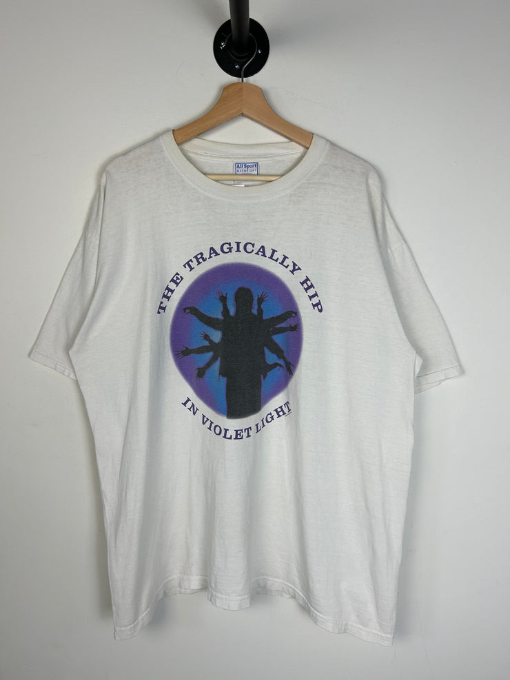 Vintage 2000 The Tragically Hip In Violet Light White Tee