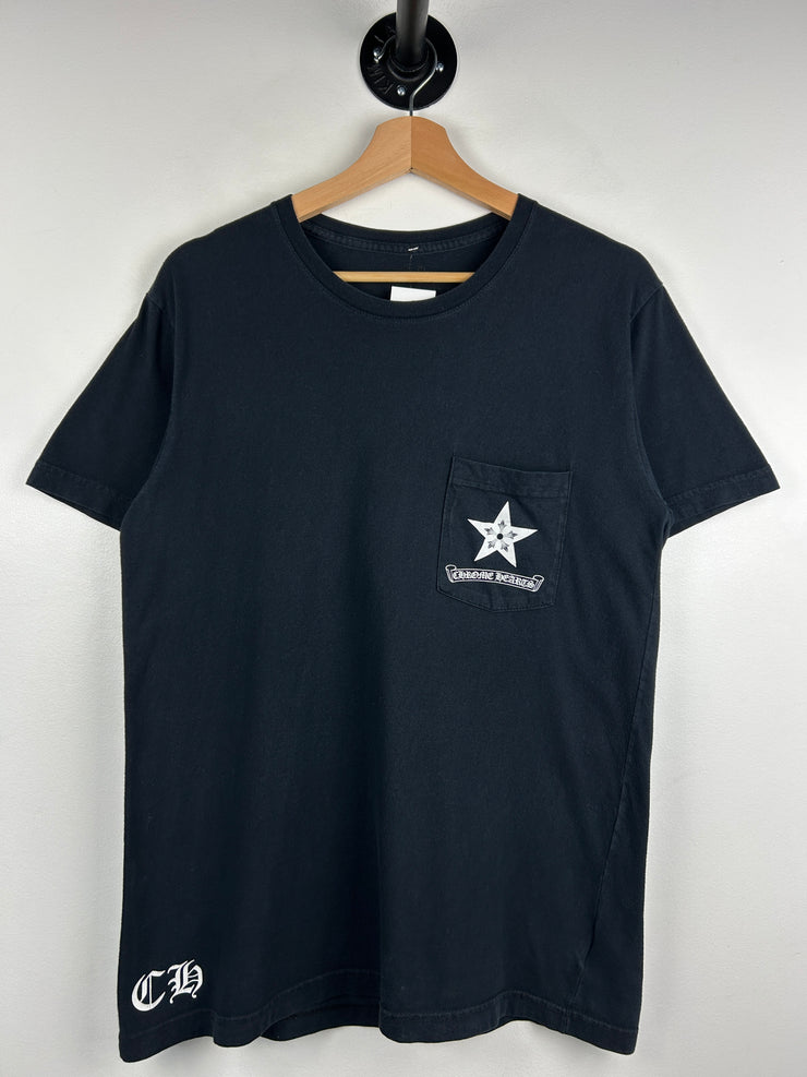 Chrome Hearts Star Cross Black Tee