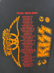 Vintage 2004 Kiss Aerosmith Tour Black Tee