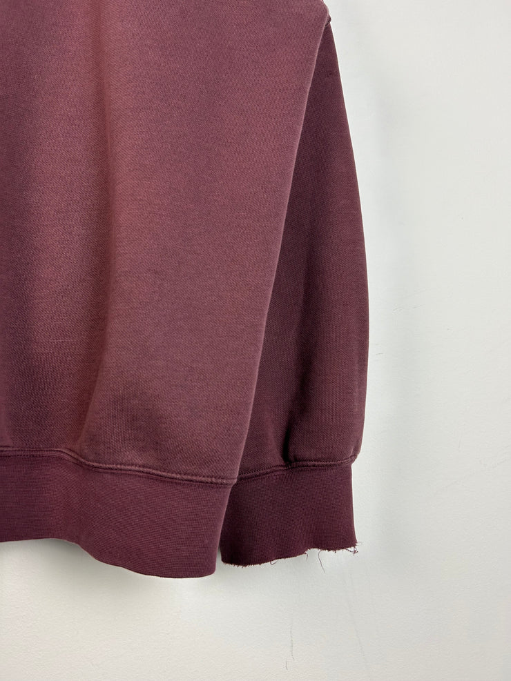 Vintage Y2K Nike Spellout Burgundy Hoodie