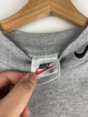 Vintage 90s Nike Golf Swoosh Mock Neck Grey Long Sleeve