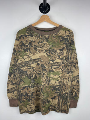 Vintage 90s Spartan Real Tree Camo Pocket Long Sleeve