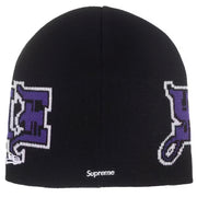 Supreme X New Era FW25 Outline Black Beanie