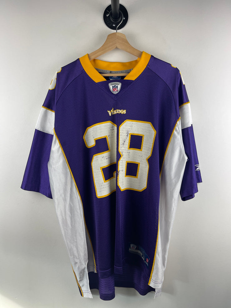 Vintage NFL Reebok Minnesota Vikings Peterson Purple Football Jersey