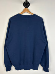 Vintage 90's Russell Syracuse Spellout Navy Crewneck