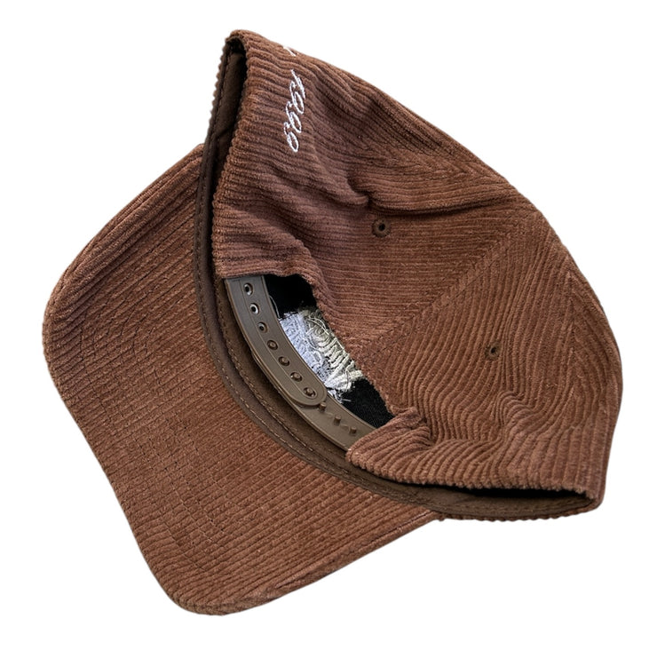 VMH Brown Corduroy Snapback Hat