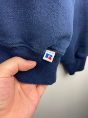 Vintage 90s Russell Athletic Blank Navy Crewneck